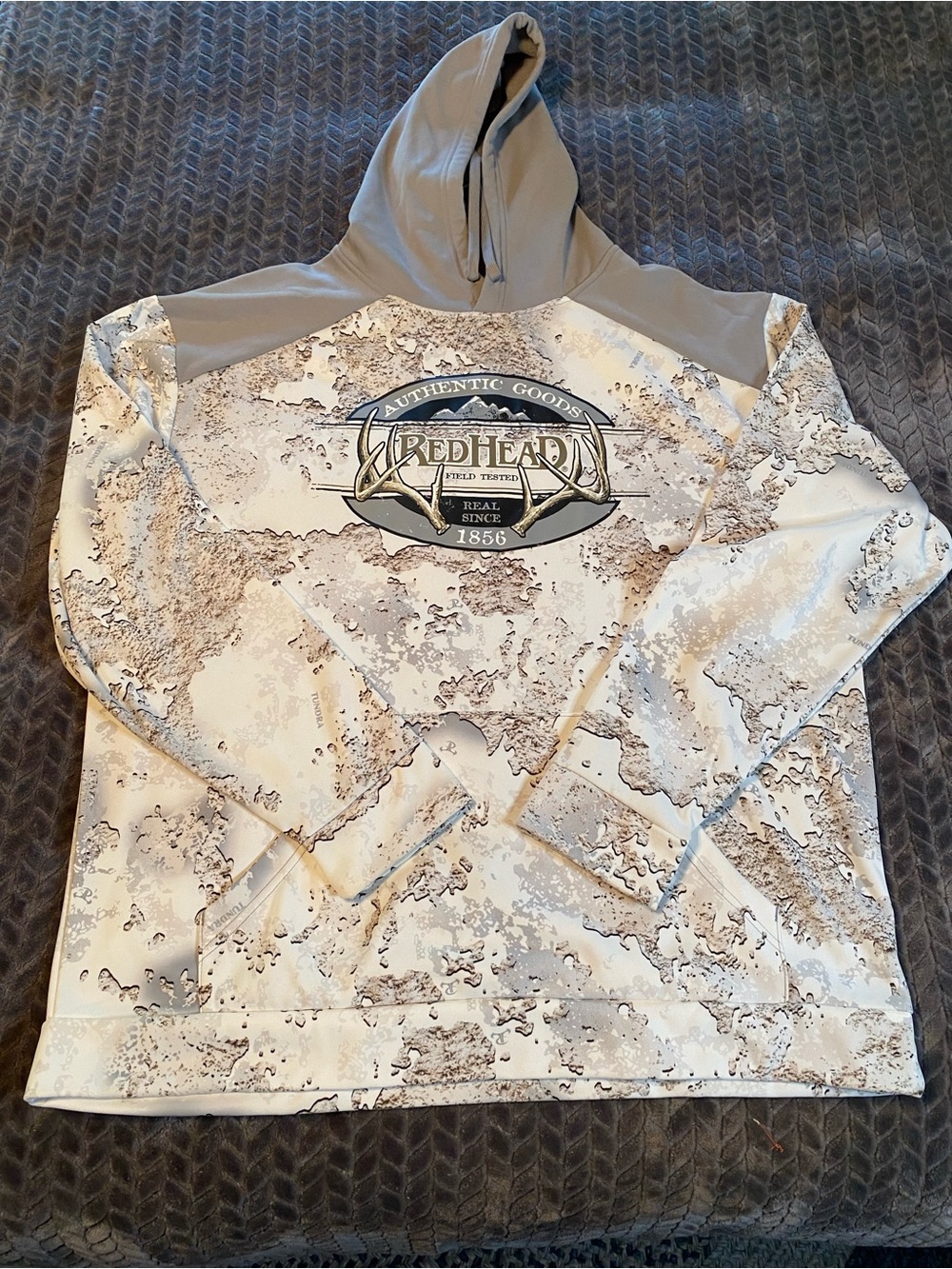 RedHead Camo Graphic Hoodie - White, Taupe, Black